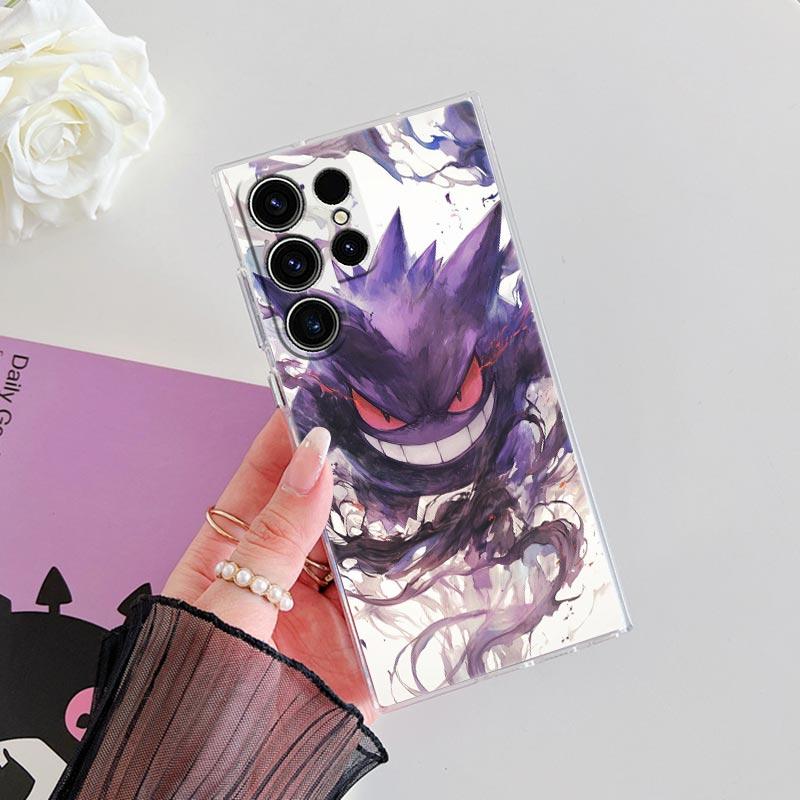 Pokemons Umbreons Gengars S25FE Clear Case For Samsung Galaxy S25 S24 S23 Ultra S20 S21 FE S22 Plus A56 A36 A17 A07 Phone Cover