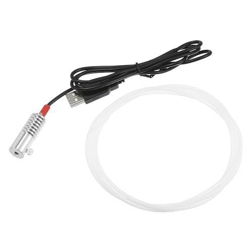 

ACROPIX 1.5m 4.92ft 3mm 0.12 Car PMMA Side Glow Fiber Optic Cable Kit Red LED Aluminum Alloy Illuminator 12V 1W Guide Light Source Decoration -