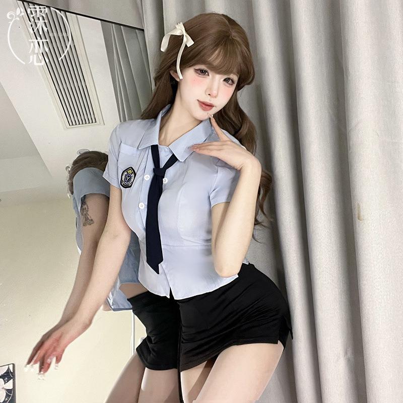 Sex lingerie sexy professional uniform seduction cosplay tight pure desire stewardess suit free hip wrap