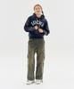 AECA Vintage Washing Cargo Wide Pants-Green