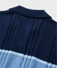 NONBLANK Striped Collar Knit_Navy