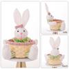 Rattan Easter Eggs Storage Basket Stable Base Candy Bowl Easter Woven Basket  Kids