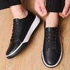 Mode Echtes Leder Herren Freizeitschuhe Low Top Schnür-Sneakers Mode Herren Skateboard Schuhe Vielseitige Tenis Masculino Trainer