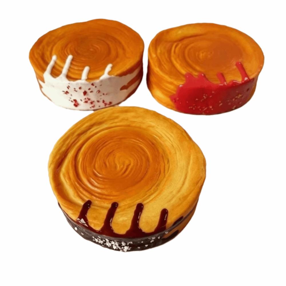 Stretch Squeezing Simulation Bread Toy Slow Rising Fake Food Model Bread Squeeze Toy for Adults