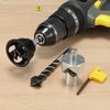Ergonomic Handle Vertical Drill Guide Aluminium Alloy Dog Hole Drill Bit  For Woodworking