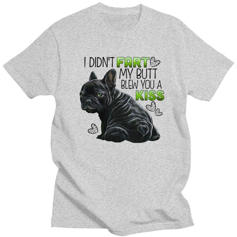 Custom Classic Black Frenchie French Bulldog T Shirts Unisex T-shirt Casual Tee 100% Cotton Oversized Tshirts Merch