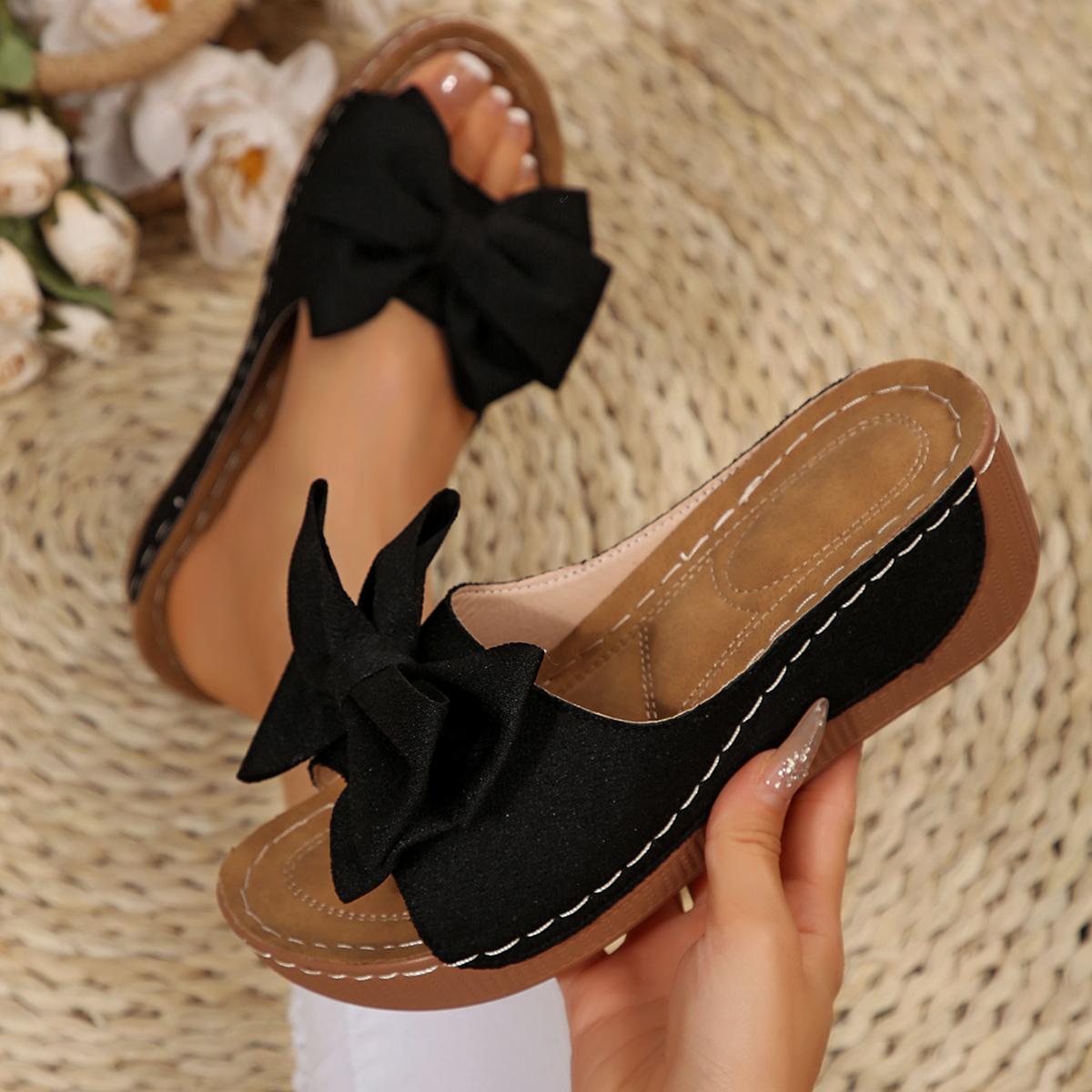 

Women Wedge Slippers Comfortable Luxury Woman Shoes Open Toe Fashion Sandals New Summer Slippers Lightweight Slides Women 36