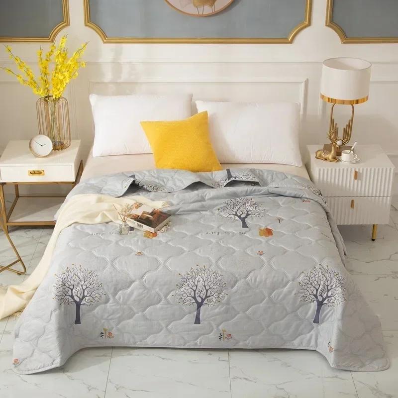 1PC 100X150cm Cute  Printed Spring Summer Comforter Adults Children Soft Breathable Quilting Quilt Single Bed Blanket Quilts
