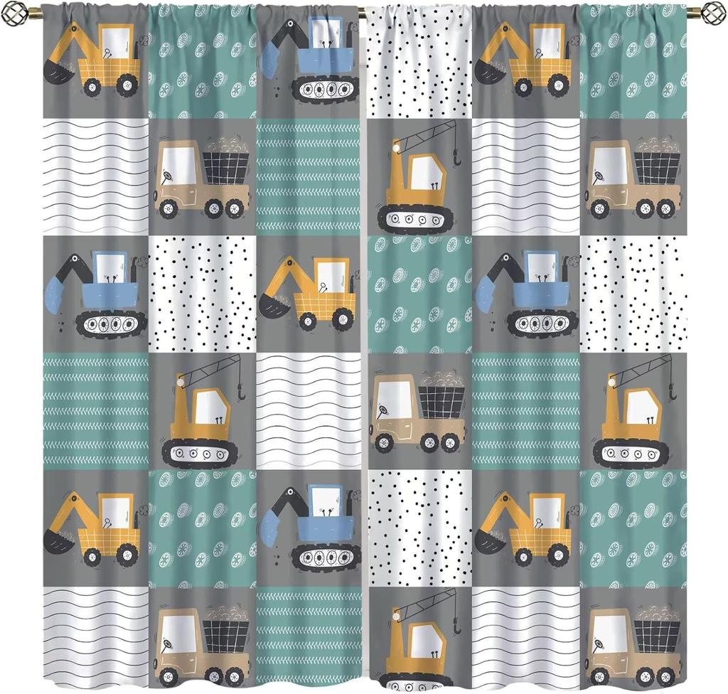 Colorful Inspirational Kids Curtains Quotes Cute Child Cartoon Motivational Rainbow Sun Rod Pocket Window Drapes For Kitchen