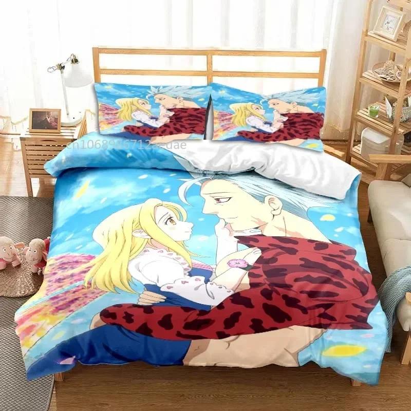New Anime The Seven Deadly Sins All Season Twin Bedding Set 2/3 Piece Comforter Set Bed Duvet Cover Double King Comforter Cover