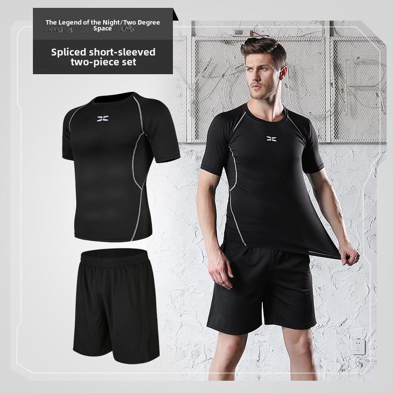 2021 Men's Spring/Summer Fitness Tights & Sports Suit for Running, Gym, & Basketball