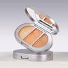 QXQY Natural Fit Tri-Color Concealer Stereoscopic Concealer Dark Circles Brighten Tear Troughs Salmon Color