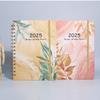 Monthly 2025 English Agenda Book 365-Day A5 Schedule  Planner Flowers Diary Notebook  Students