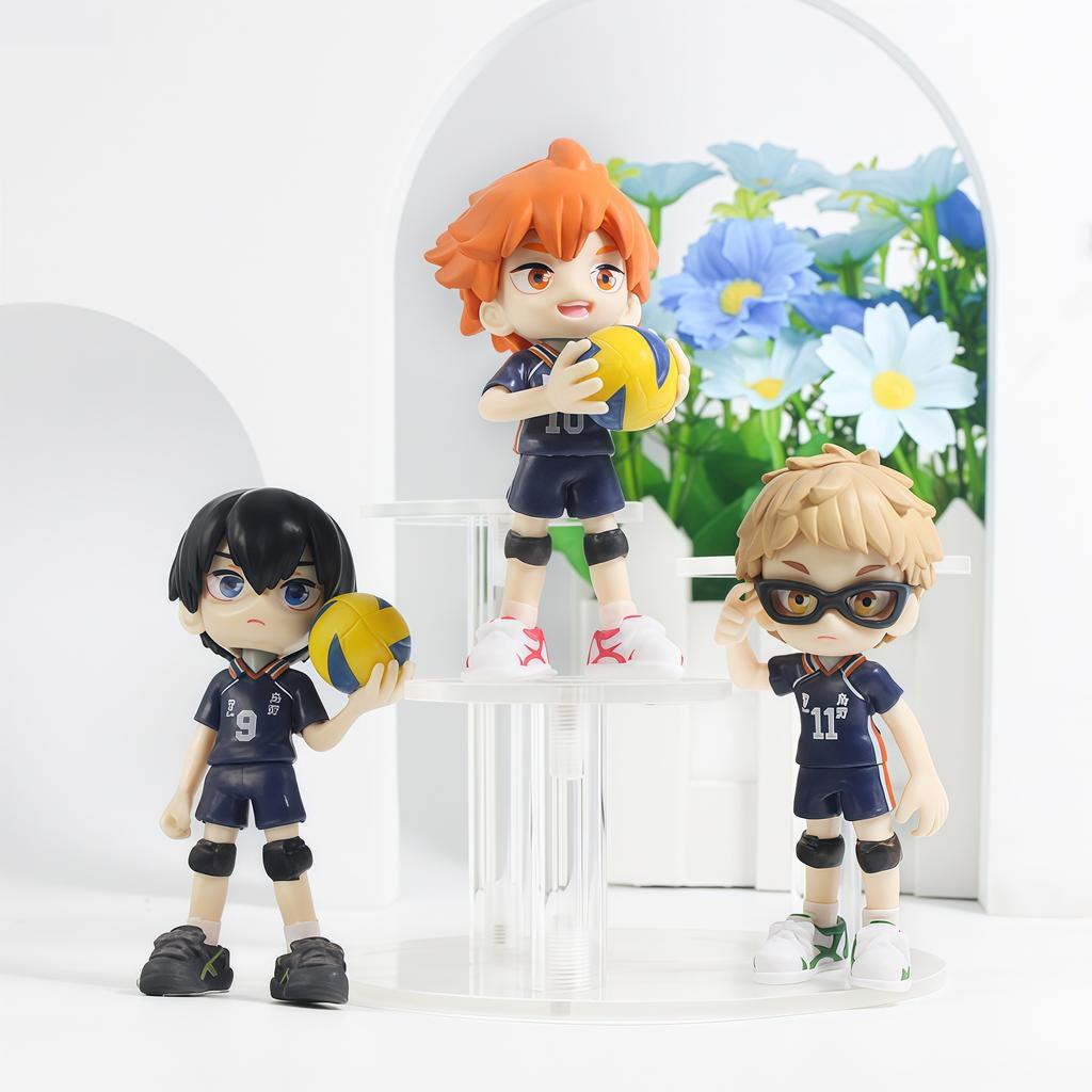 8Pcs/Set Anime Haikyuu Figure Toys Kenma Kozume Shoyo Hinata Kotaru Bokuto Yu Nishinoya Action Figure Model Toy Fans Gift