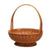 Handwoven Basket Round Storage Basket Practical Multifunction Picnic Basket Decorative Basket for Holiday Wedding Party Decor