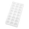 24-Cavity Round Plastic Chocolate Mold Jelly Mold Food Grade Safe Baking Tool For Home And Commercial Use
