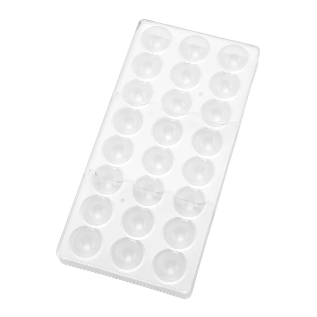 24-Cavity Round Plastic Chocolate Mold Jelly Mold Food Grade Safe Baking Tool For Home And Commercial Use