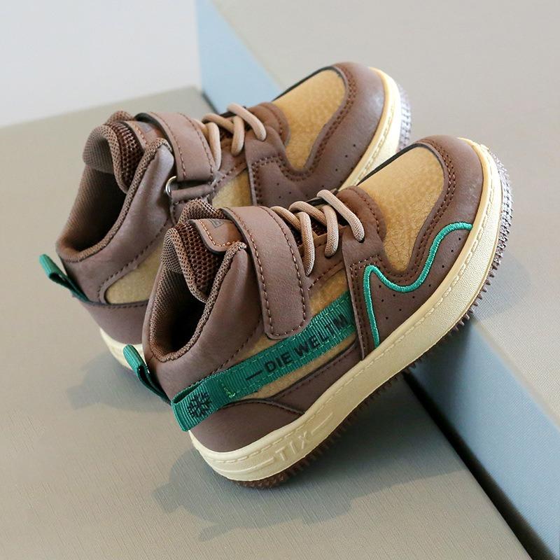 Kids High Top Soft Soled Casual Sneakers Unisex Children Sports Running Shoes