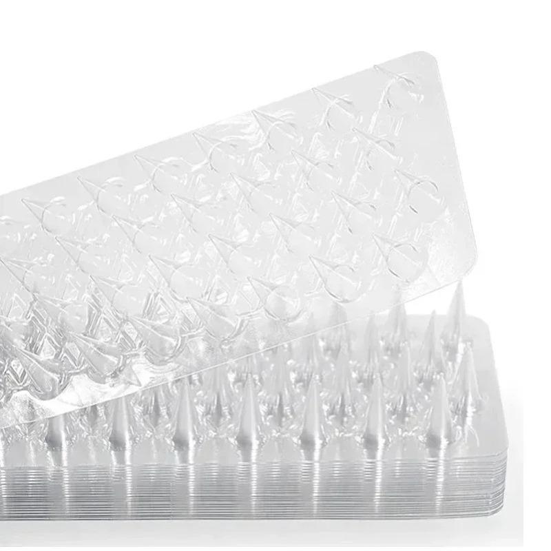 30Pcs Spikes Repeller Cat Plastic Bird Repellent Anti Pigeon Anti-bird Squirrel Garden Fences Control Transparent Spikes