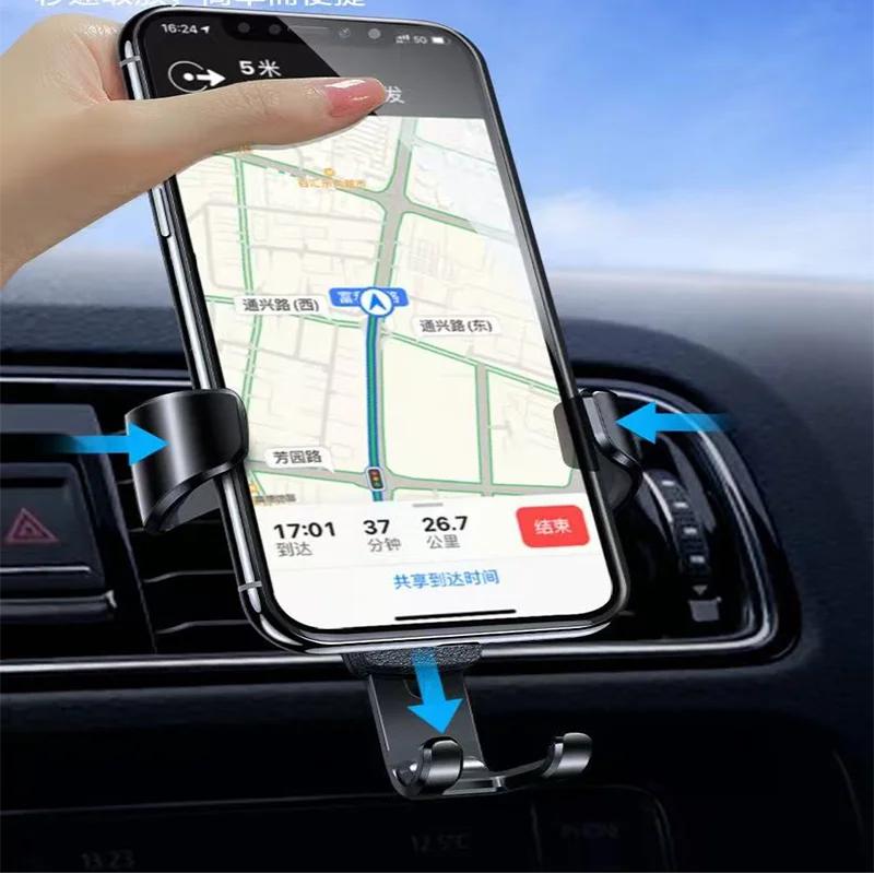 Gravity Auto Phone Holder Car Air Vent Clip Mount Support For Peugeot 408 4008 308 3008 Rifter 5008 508 2008 208 301 RCZ 407 108