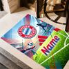 Bayern Munich Soccer Poster Carpet Design for Playrooms Study Room Dining Room Entryway Anti-slip Rug Anime Office Decor Best for Christmas