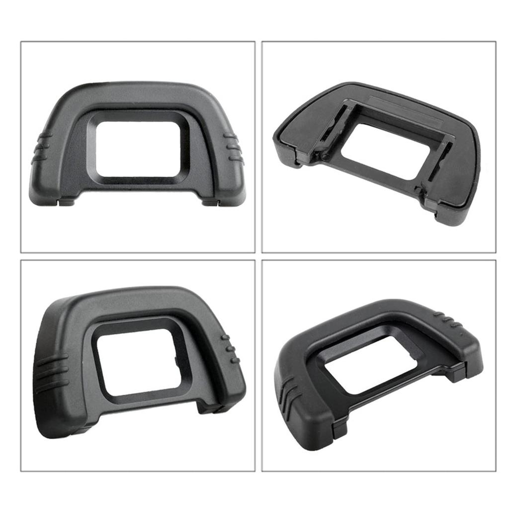 WUDQIJI Eyepiece Cup Compatible Rubber Eyepiece Lens Eyecups for Hot Shoe Level Scratch for D7000 Cameras 4-Piece Set, DK-21 Eyecups, Nikon, Set,