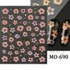 Nail Art Stickers Ins Micro-carving Three-dimensional Gradient Gilt Thanksgiving Maple Leaf Adhesive Nail Stickers