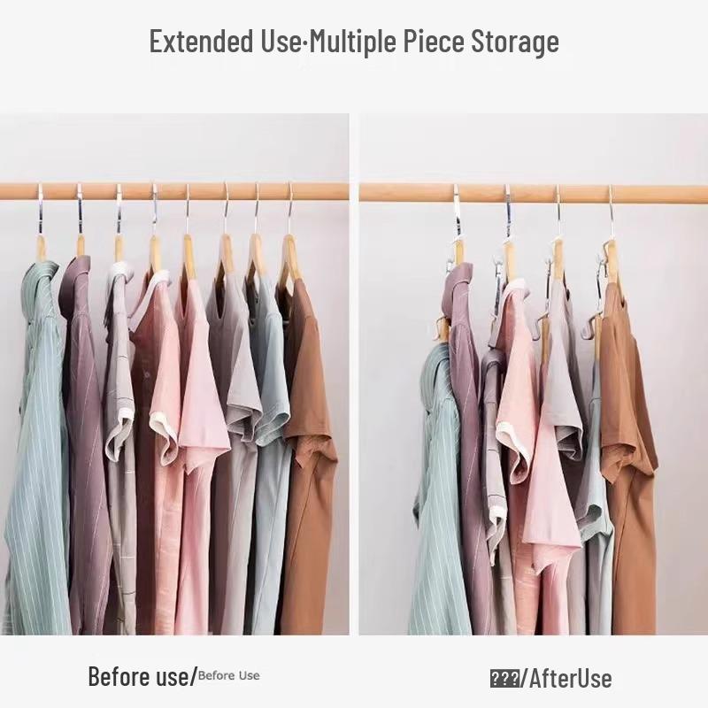 Space-Saving Multi-Functional Stackable Hanger Hook for Wardrobe Organization