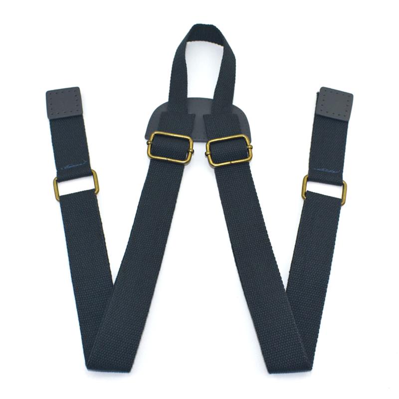 

Adjustable Backpack Strap Shoulder Belts Black Durable Canvas Replacement Shoulder Strap Rucksack School Book Bag Accessories 3.8cm темно-сірий