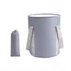 EMIRAIZE Folding Bucket, Footbath, Insulated Bucket, Compact, with Storage Bag (Gray, Large)