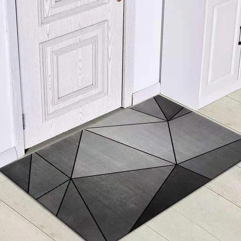 Nordic Absorbent Bathroom Non-slip Foot Mats Outdoor Porch Entrance Door Mat Living Room Carpet Home Rug Bath Mat Flooring Rugs