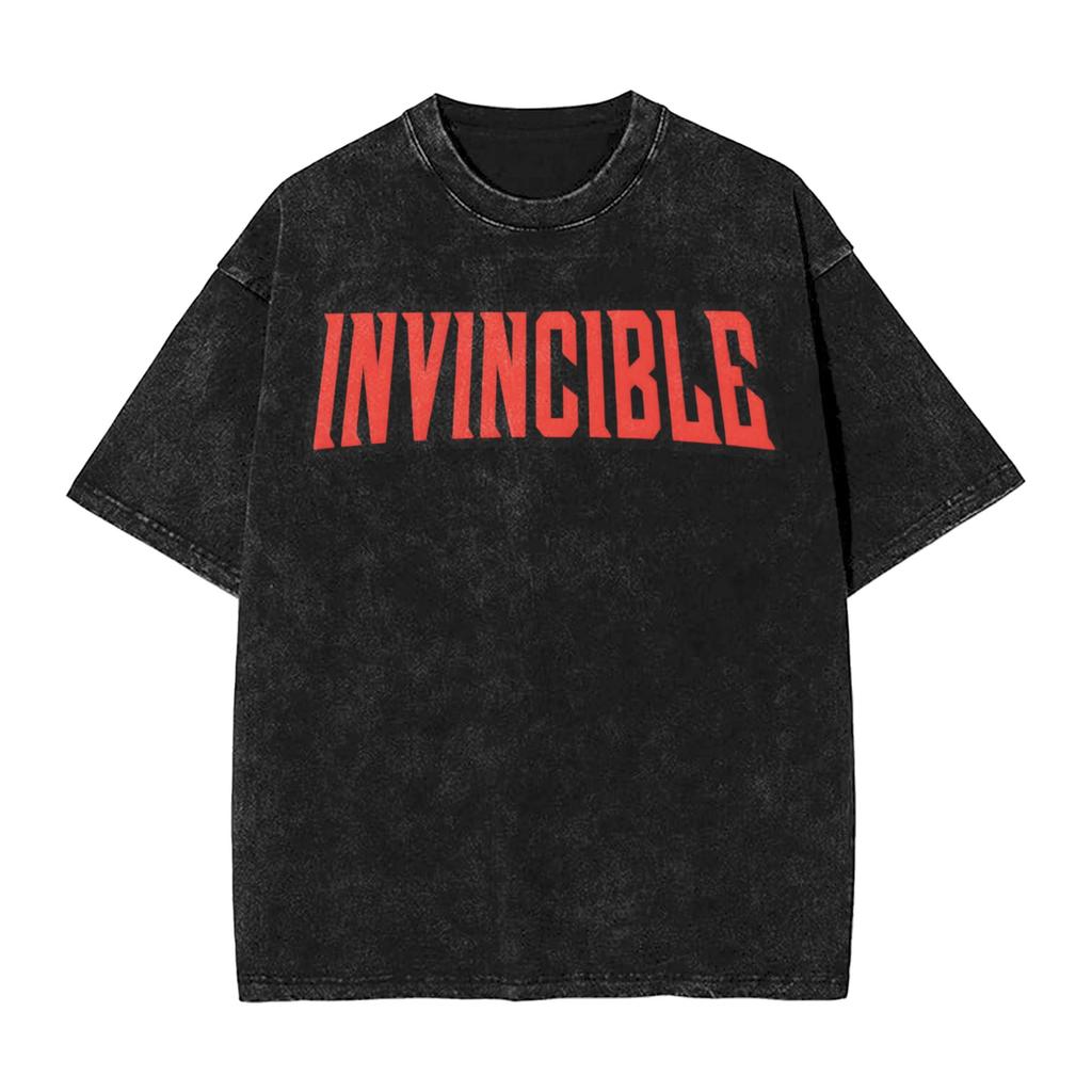 Oversized Washed T Shirt Mark Grayson invincible Simple T-Shirts Novelty Tee Shirt for Male Summer Awesome Casual Top Tees