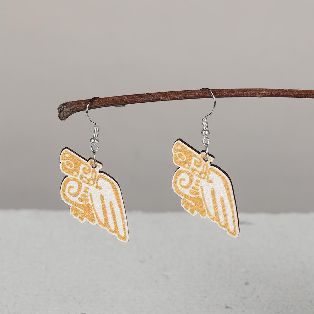 New Wooden Personalized Animal Maya Image Earrings and Accessories