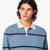 [Lacoste] Men's Rib Knit Rugby Sweater Polo Shirt AH405E-55NHBP