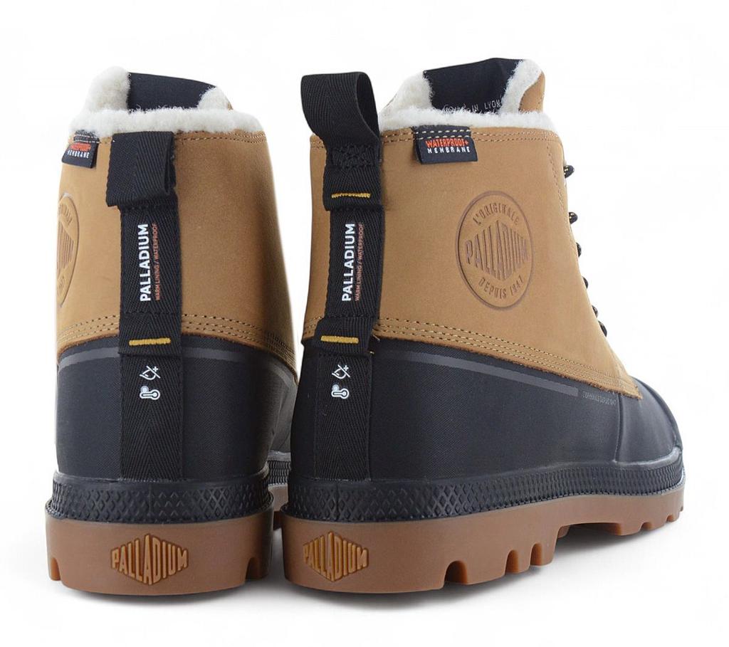 Palladium Pampa Duck WL WP+ Waterproof - Winter Boots Brown Lined 79547-254-M ORIGINAL