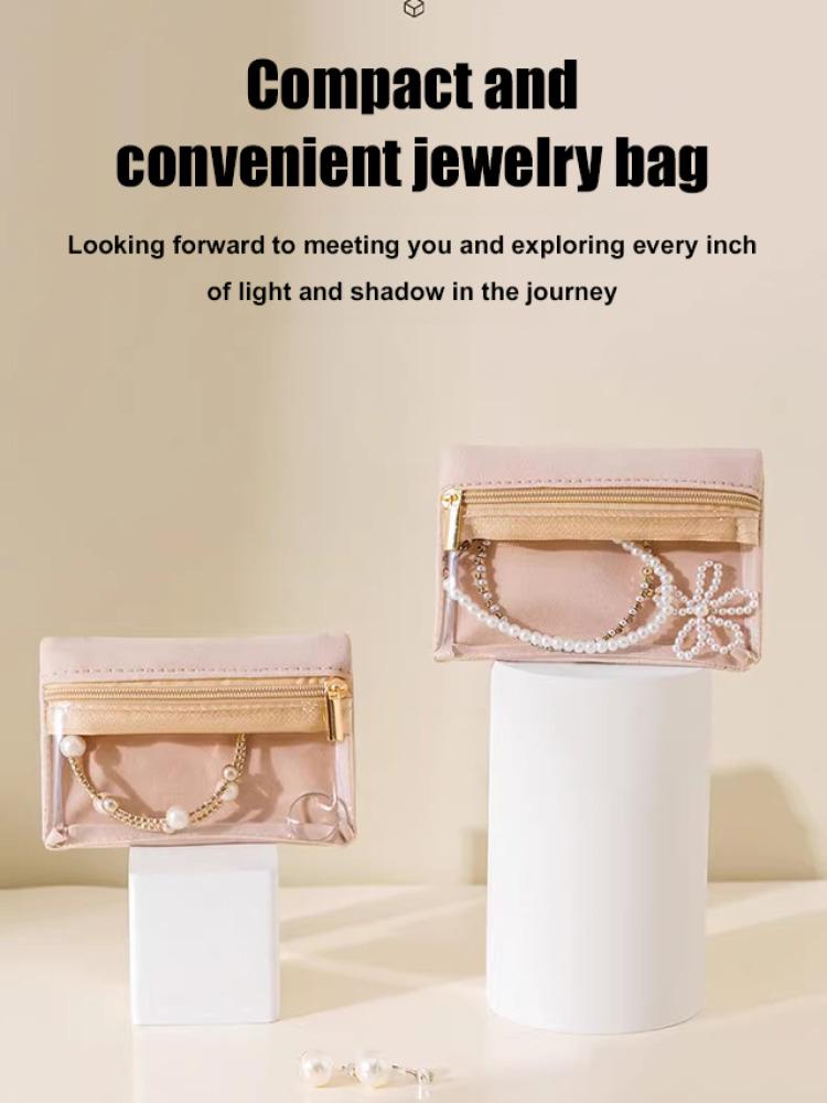Jewelry Storage Bag Set Zipper Bag Jewelry Watch Storage Bag Organizer Necklace Storage Bag