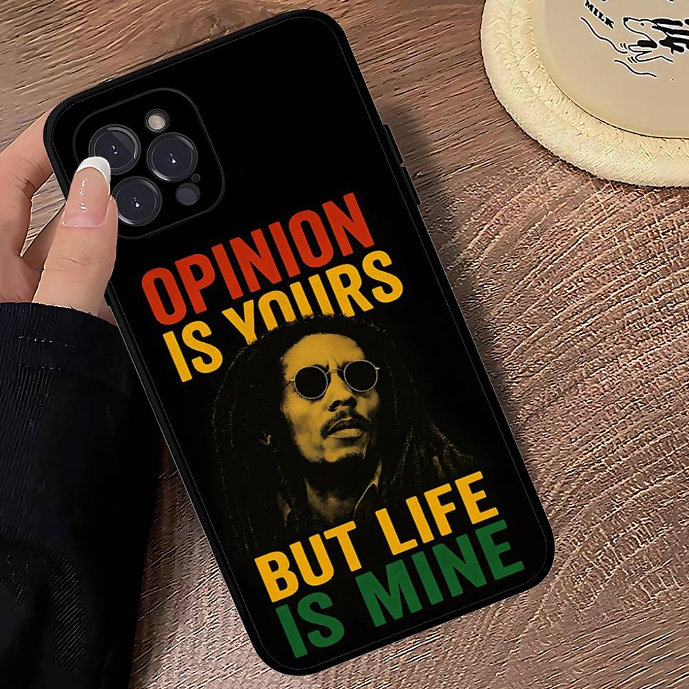 Bob Marley Rasta Löwe Handyhülle Für IPhone 16 15 14 13 12 11 17 Pro Max Einfachheit Rückseite TPU Weiche Hülle