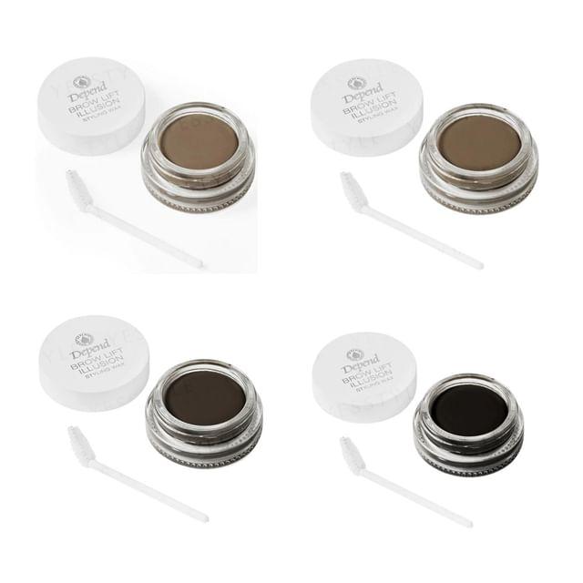 Depend Cosmetic - Восковой стайлер для бровей Perfect Eye Brow Lift Illusion Dark Brown - 5g