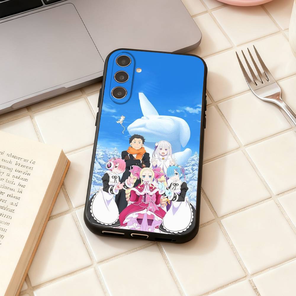 R-Re ZERO Starting Life in Another World phone Case For Samsung Galaxy A73,A72,A71,A70,A53,A52,A51,Others Soft Black Shell