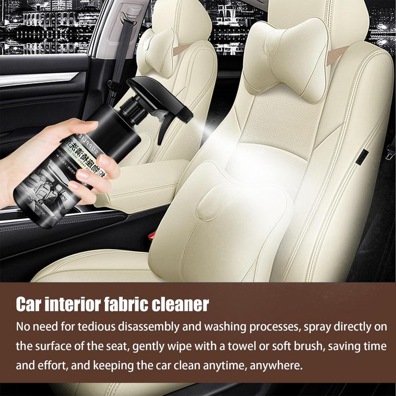 Fabric Car Seat Cleaner 500ml Deep Cleaning User Friendly Stain Remover Auto Interior Cleaner Car Detailing Kit For Trunk Mats