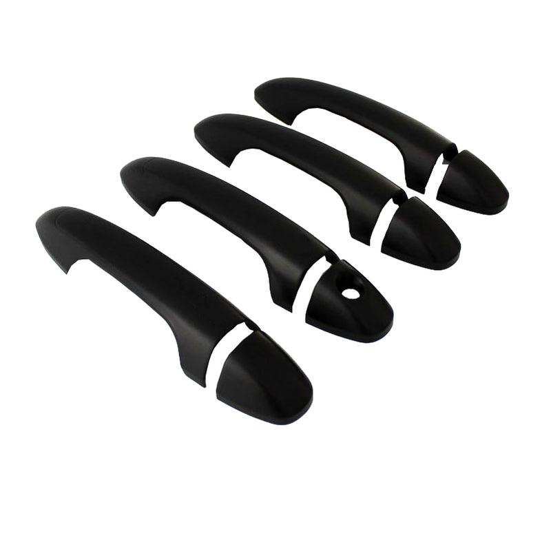 For Toyota Fortuner MK2 AN150 AN160 2015~ Luxuriou Gloss Black Outer Door Handle Cover Styling Sticker Trim Car Accessories