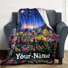 Name Custom Animal Crossing Anime Print Flannel Blanket High Quality Warm Comfortable Cover for All Seasons Perfect for Gifts Home Decor