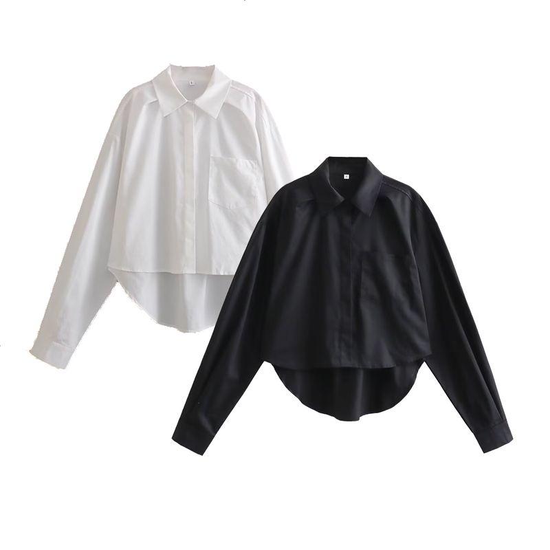 Kaslead New Women Clothes Western Style Fashion Cotton Twill Poplin Loose Variety Shirts