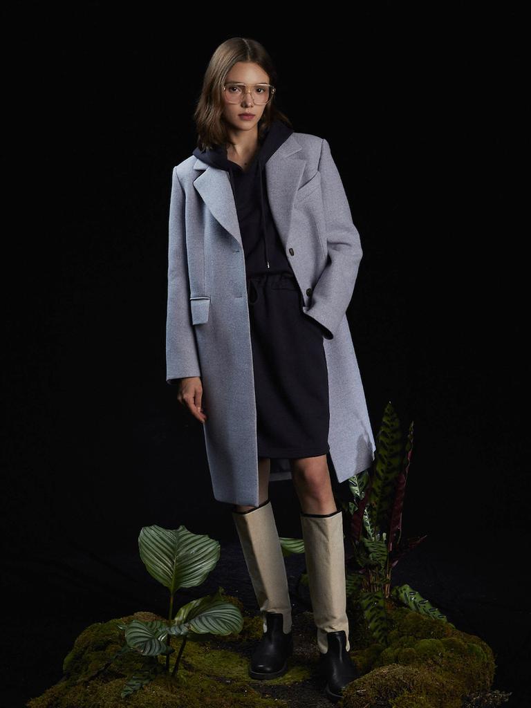 Luvm Hood Jersey Dress_Navy