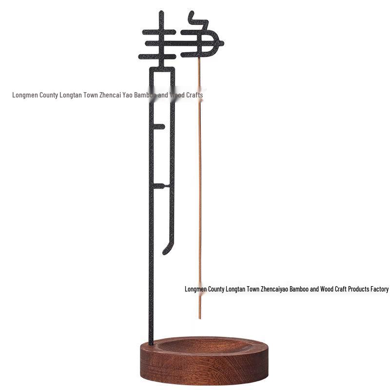 Solid Wood Zen Incense Holder & Burner Clip for Home Decor