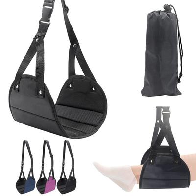Foot Hammock for Airplane Travel Portable Foot Rest with Adjustable Straps Memory Foam Airplane Foot Hammock Travel Essentials
