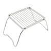 Folding Campfire Grill Stove Stand Stainless Steel Camp Fire Cooking Racks Grill Stove Stand for Outdoor Camping Hiking