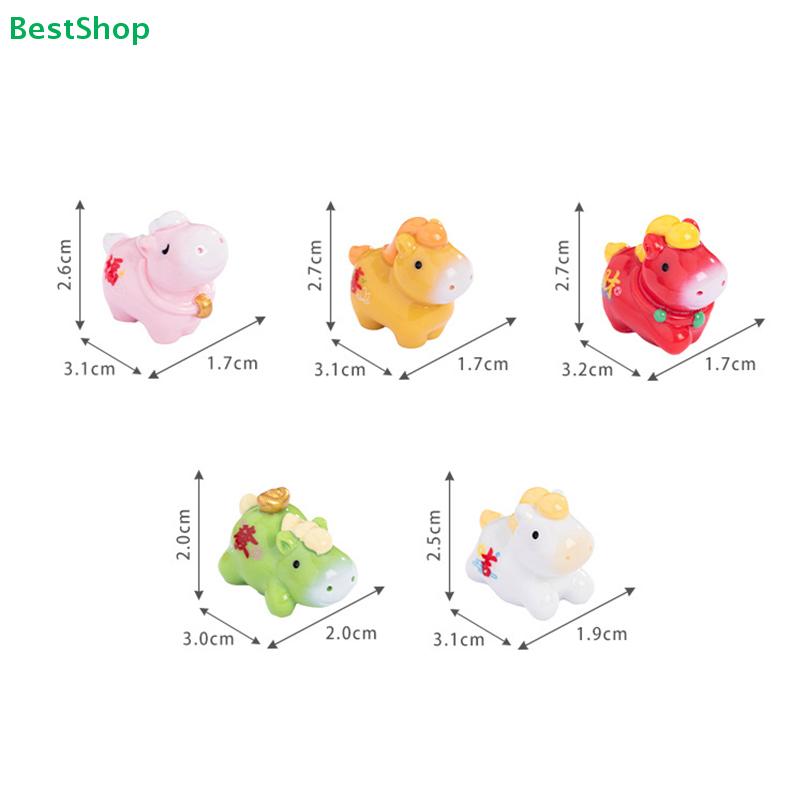 2026 Year of the Horse Lucky Figurine–Chinese New Year Decor Mini Statues with Fortune Symbols (Cute Animal Ornaments)