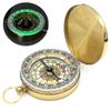 Camping Hiking Pocket Brass Golden Compass Portable Compass Navigation For Outdoor Activities