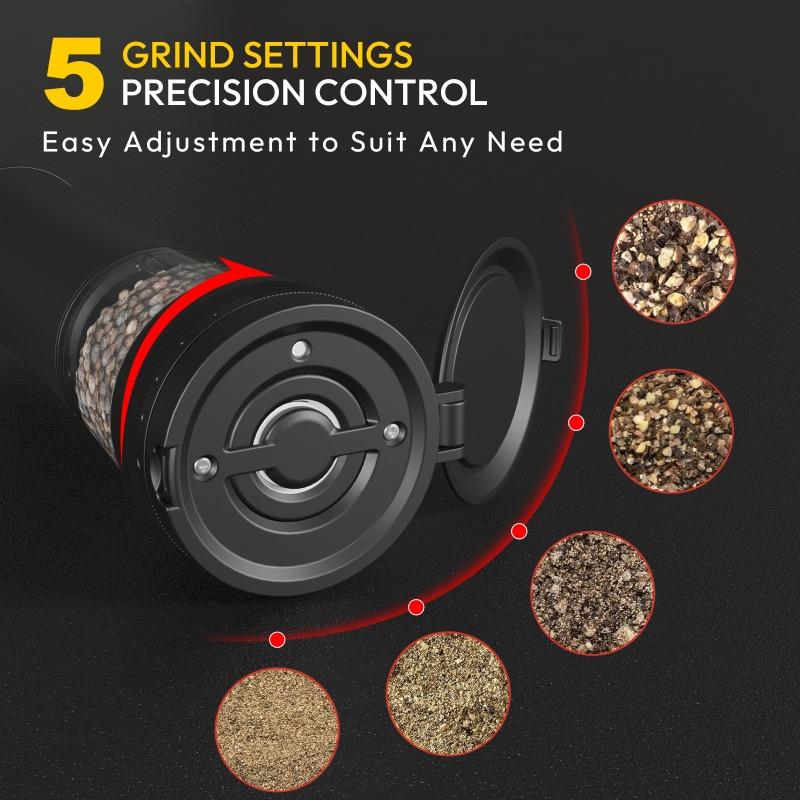 Kitchen Electric Grinder, Rechargeable Pepper Grinder